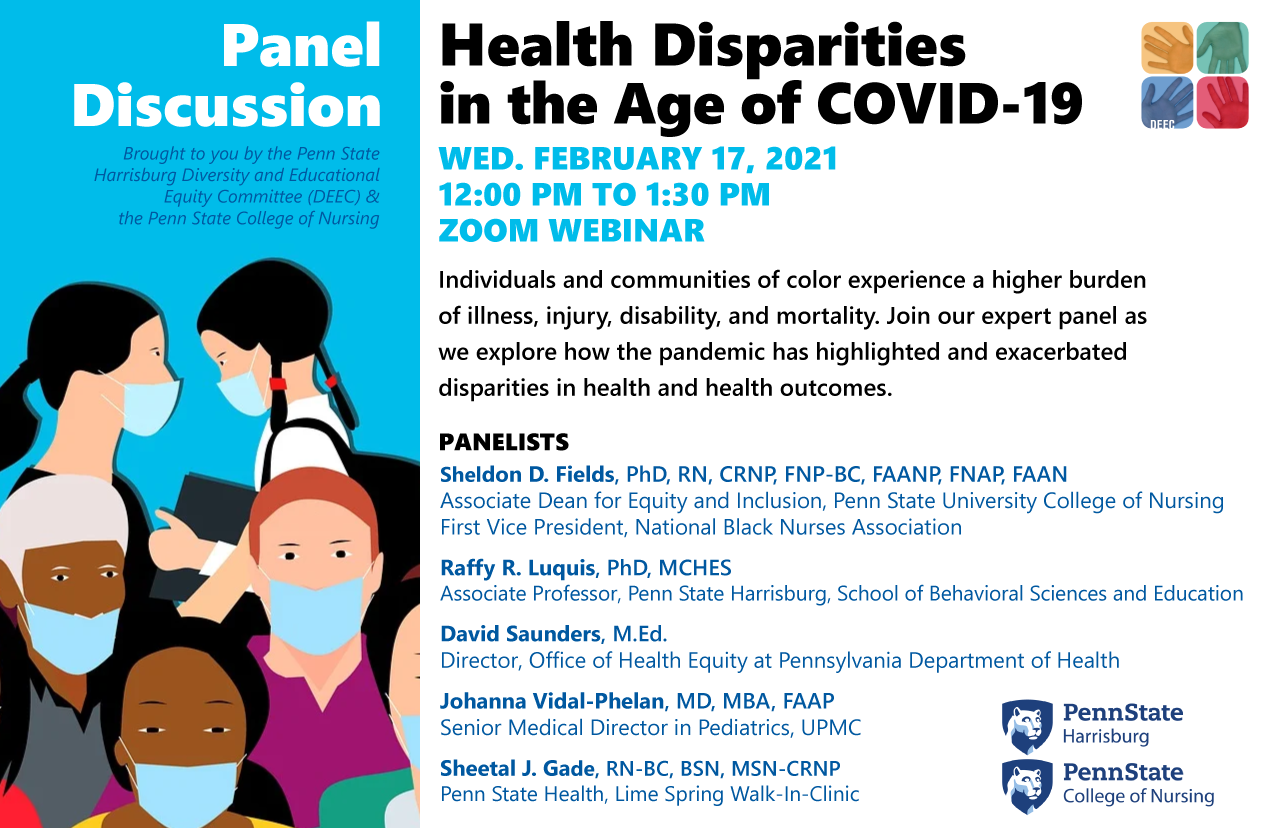 Health Disparities in the Age of COVID19Penn State Nursing